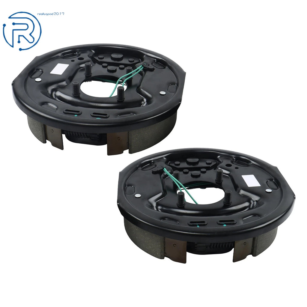 2X Electric Trailer Brake Self-Adjusting Assembly LH+RH 10"x2-1/4" for 3500 lbs