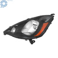 Driver Halogen Headlight for Honda Fit Sport (2009–2011) Black Housing