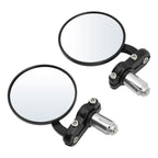 3" Round Handle Bar End Rearview Mirrors for Honda Harley (Fitment Specific)