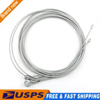 2X 150" Replacement Cable Wire for Enclosed Cargo Trailer Ramp Door Spring 12.5'