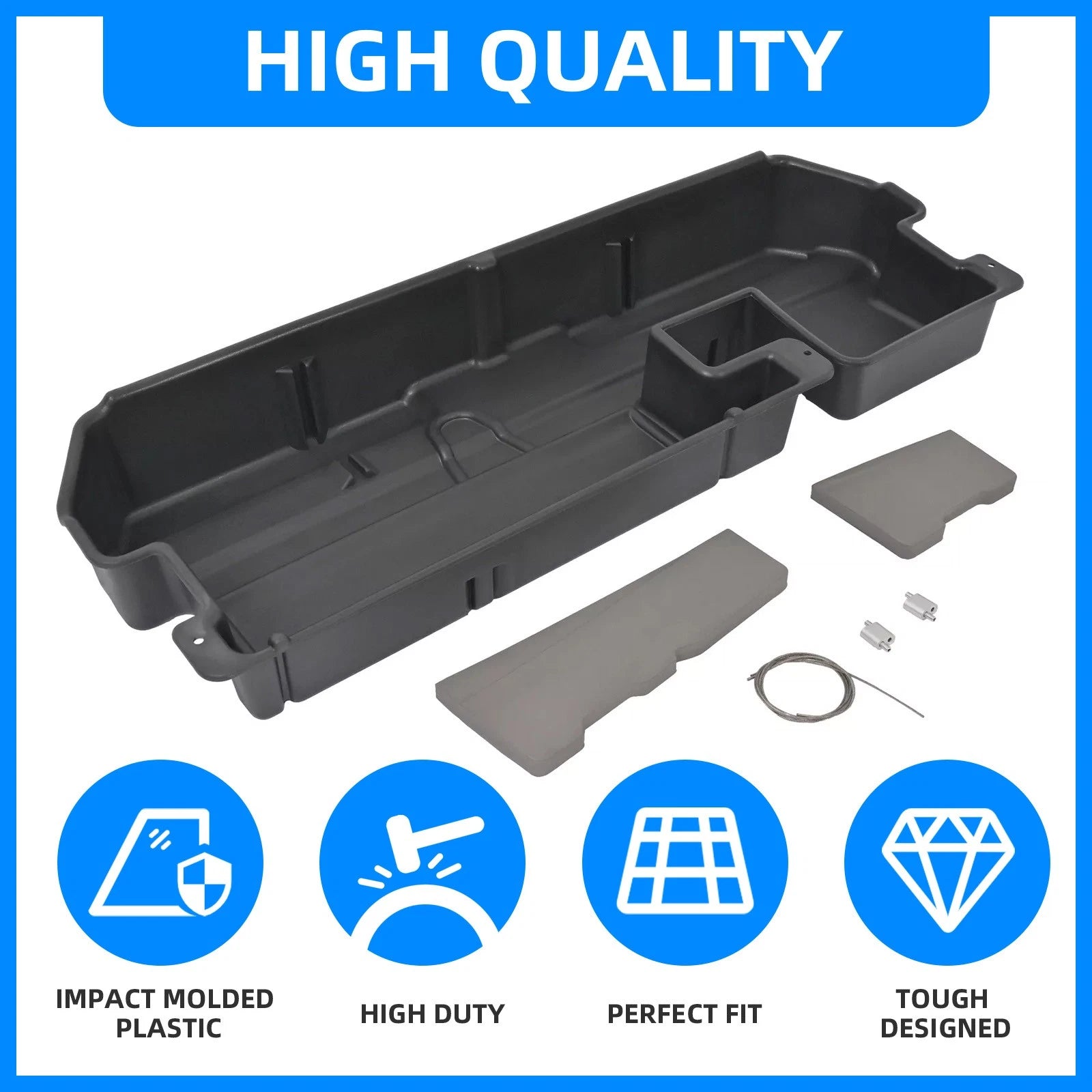 Under Seat Storage Box for Toyota Tundra Double Cab (2007–2021)