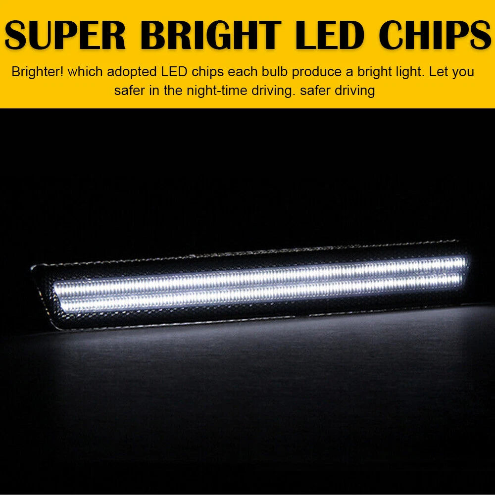 Set of 4 Smoked Lens Bumper Side Marker Lamps for Dodge Challenger (2008–2014)
