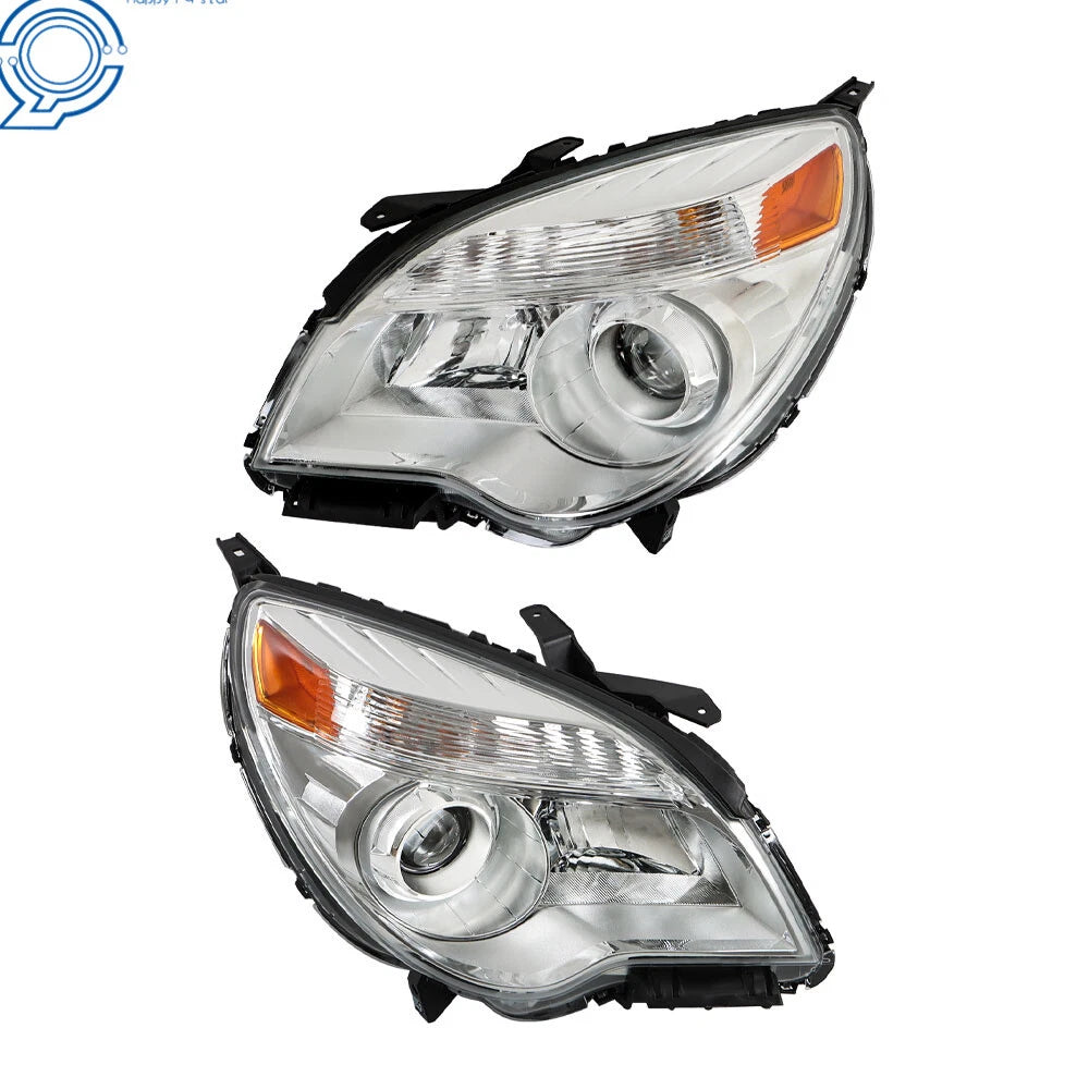 Set of 2 Headlights for Chevy Equinox (2010-2015) Halogen Projector