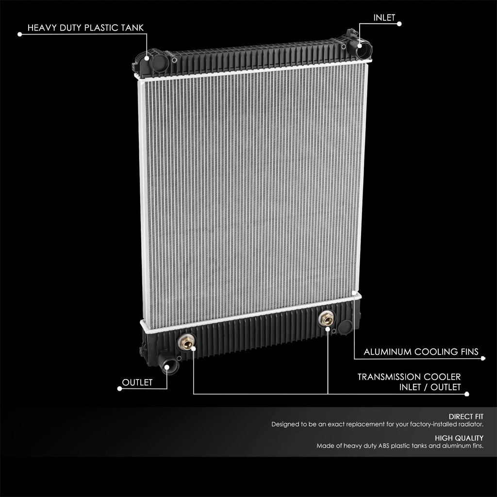2-Row Aluminum Core Radiator for Freightliner Business Class M2 100 (2003–2011)