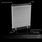 2-Row Aluminum Core Radiator for Freightliner Business Class M2 100 (2003–2011)