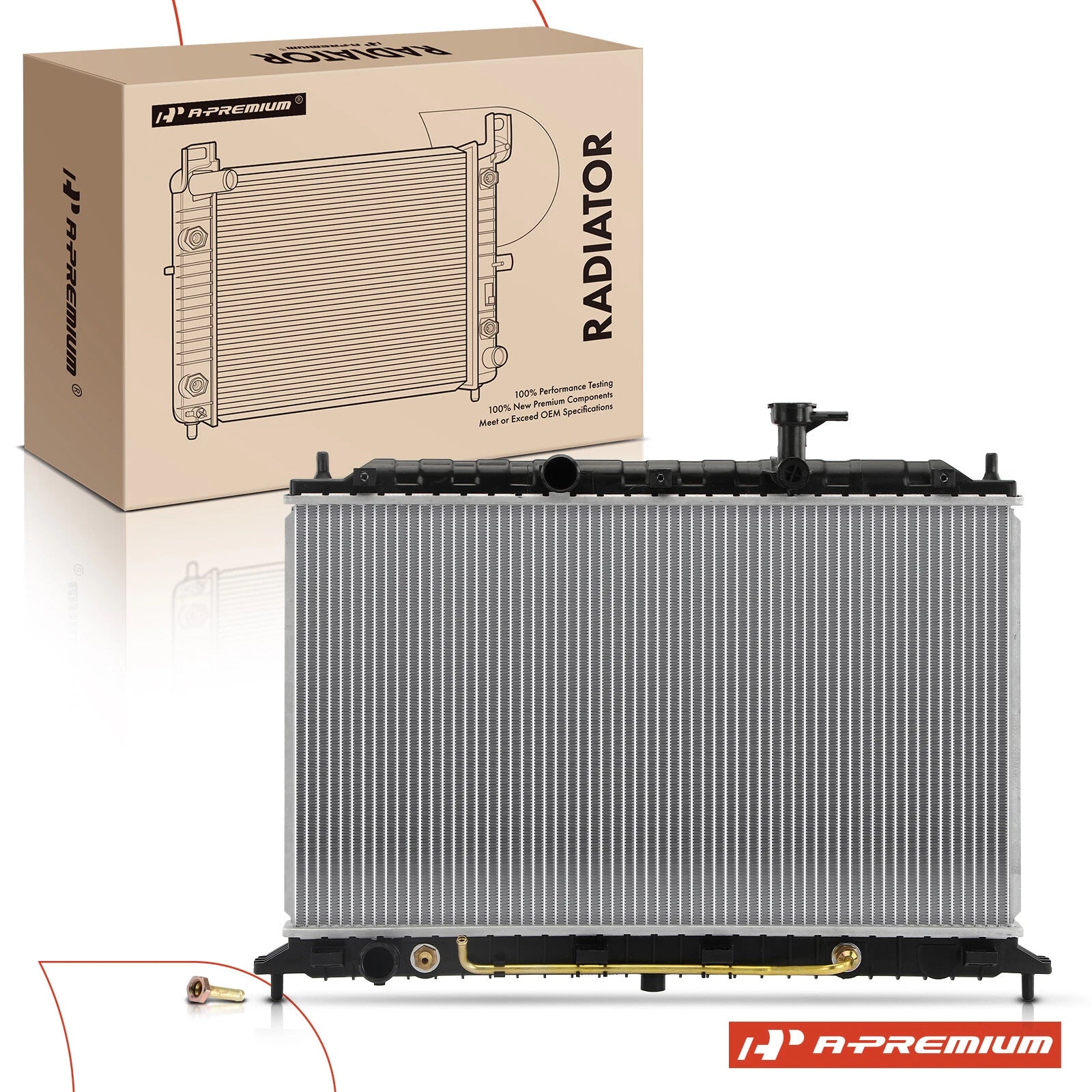 Radiator with Trans Oil Cooler for Kia Rio Rio5 (2006–2011)
