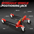 Set of 2 Hydraulic Car Wheel Repair Dolly Jacks 10.8"-23" 1500lbs