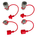Set of 2 Hydraulic Coupler Quick Connect 1/2" NPT for Pioneer Style