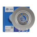 Hella Pagid Rear Disc Brake Rotor for BMW 318i (1992–1998) 355102602