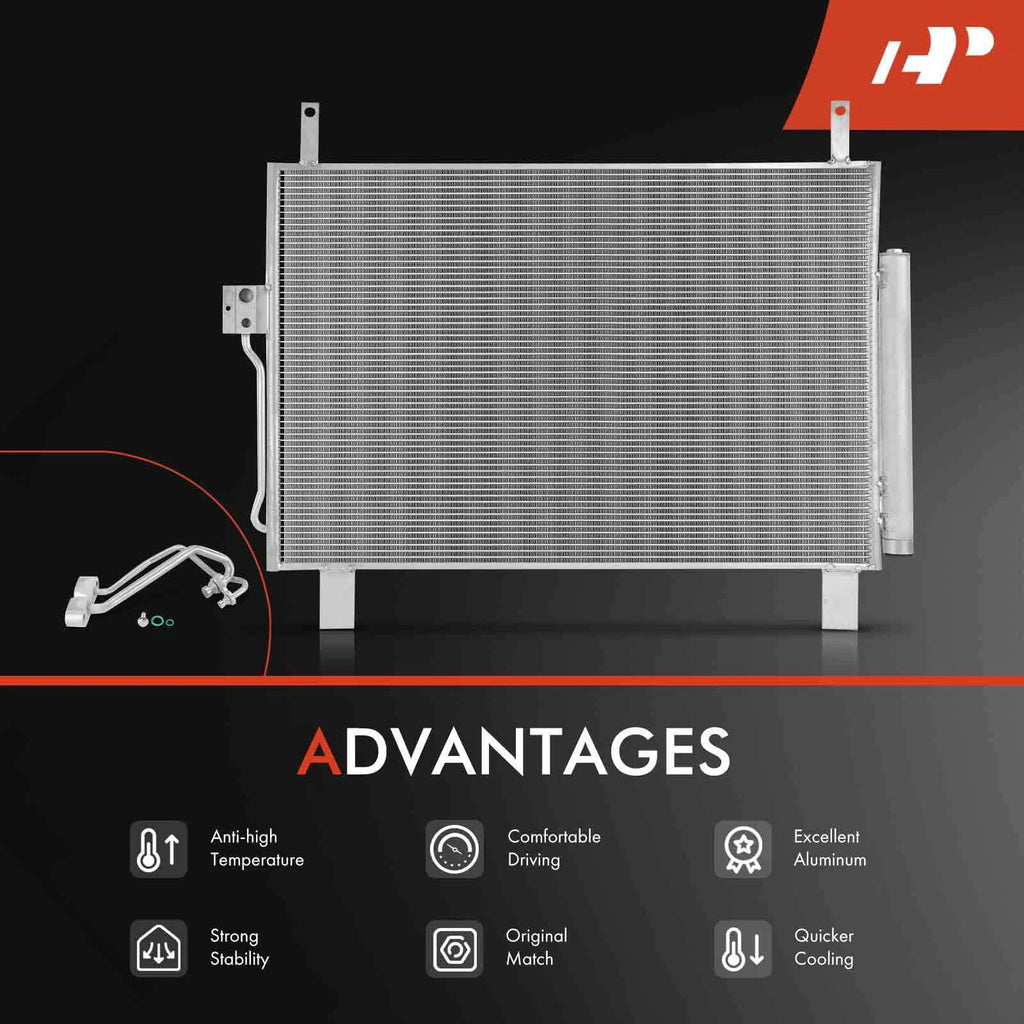 A/C Condenser with Bracket & Receiver Drier for Nissan Pathfinder (2022-2023)