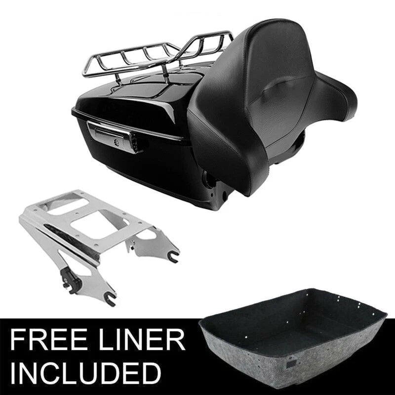 Trunk Backrest Mount Rack for Harley Touring Road Glide (2009–2013)