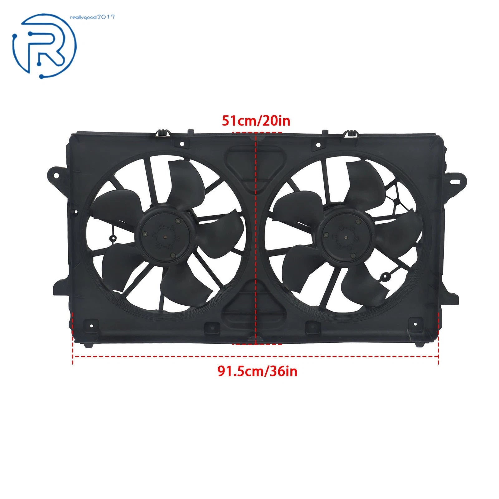 Radiator Cooling Fan with Brushless Motor for Chevy Silverado 1500 Tahoe (2007–2014)