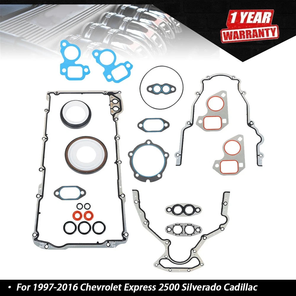 Lower Gasket Set for Chevrolet Express 2500 Silverado Cadillac (1997–2016)