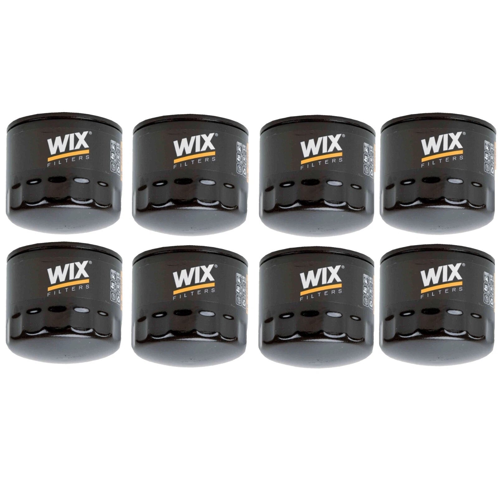 Set of 8 WIX Engine Oil Filters (Spin-On) for Various Makes Models