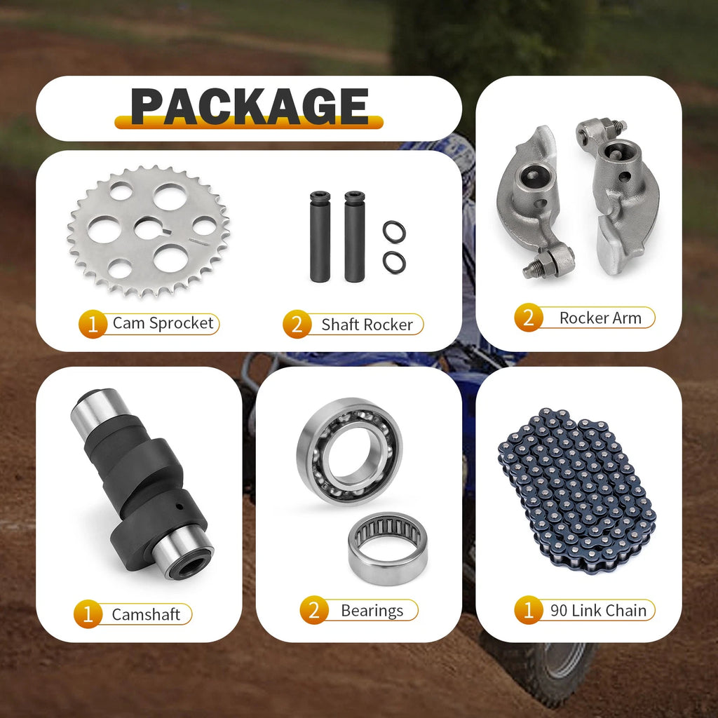 Camshaft Bearing Rocker Arm Kit for Yamaha Warrior Wolverine Big Bear 350 (1995–2006)