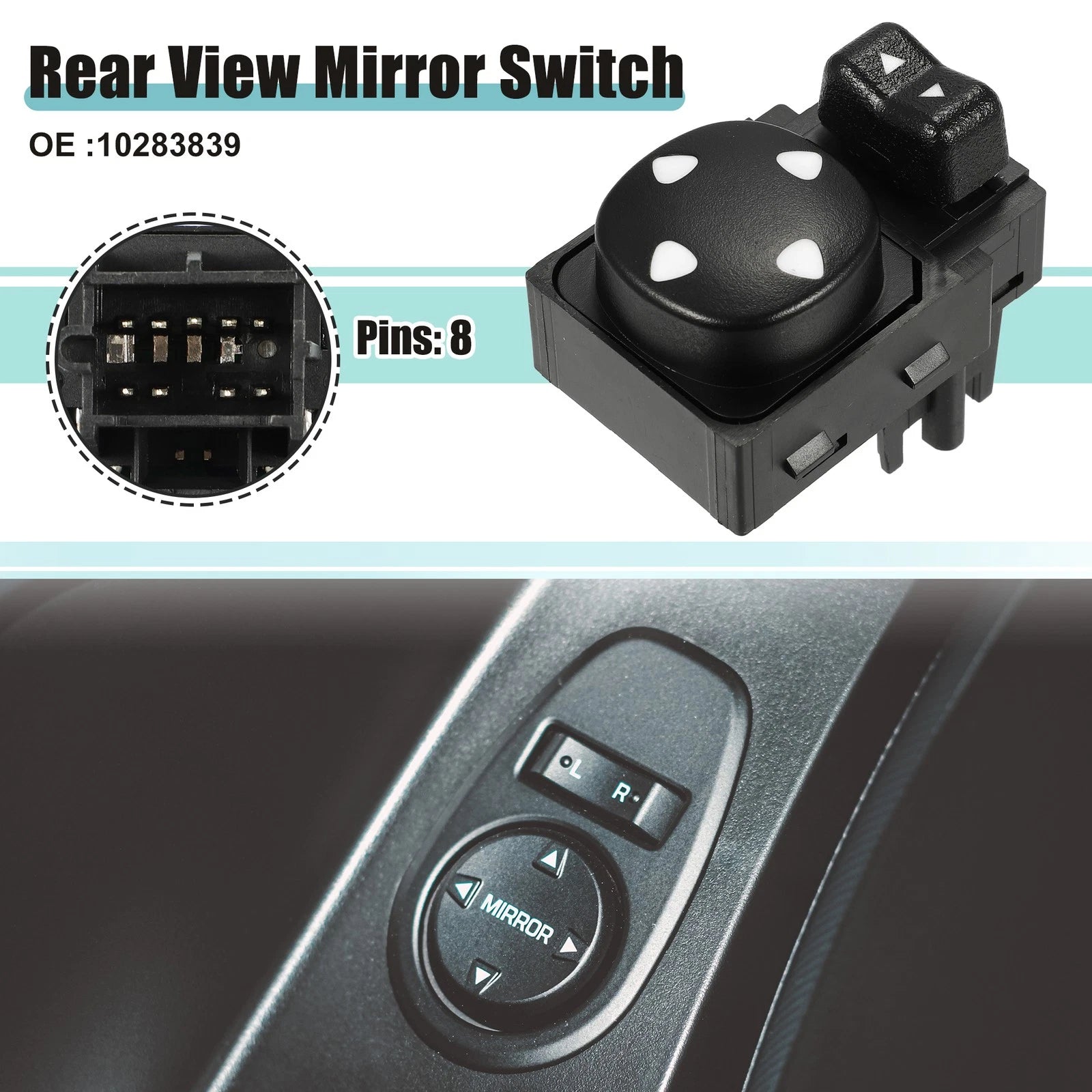 Rear View Mirror Switch for Chevrolet Impala (2000–2005) 718844734554