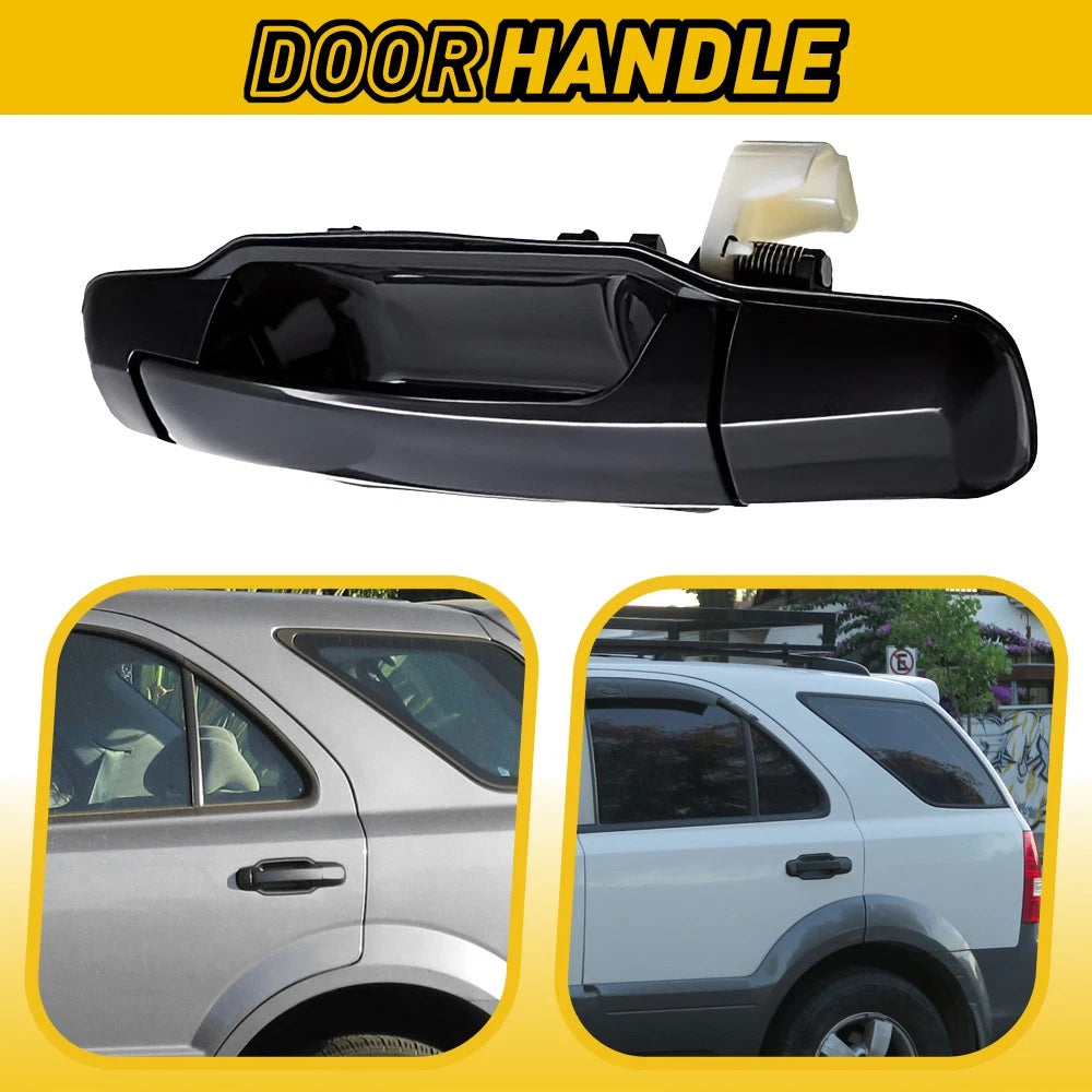 Rear Left Outer Door Handle for Kia Sorento (2003–2009) Black