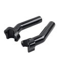 6" CNC Pullback Handlebar Risers Black for Harley Softail Sportster