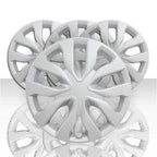 17" Silver Hubcaps/Wheel Covers for Steel Wheels 'Rogue' Style (Set of 4)