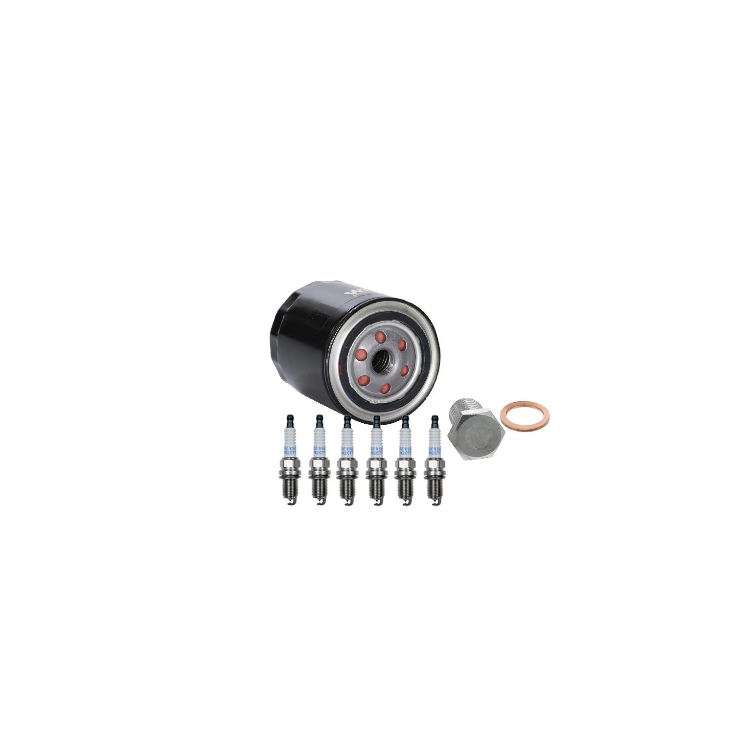 Wix Engine Oil Filter & Denso 6 Platinum Spark Plugs for Audi A4 A6 (1996–2020)