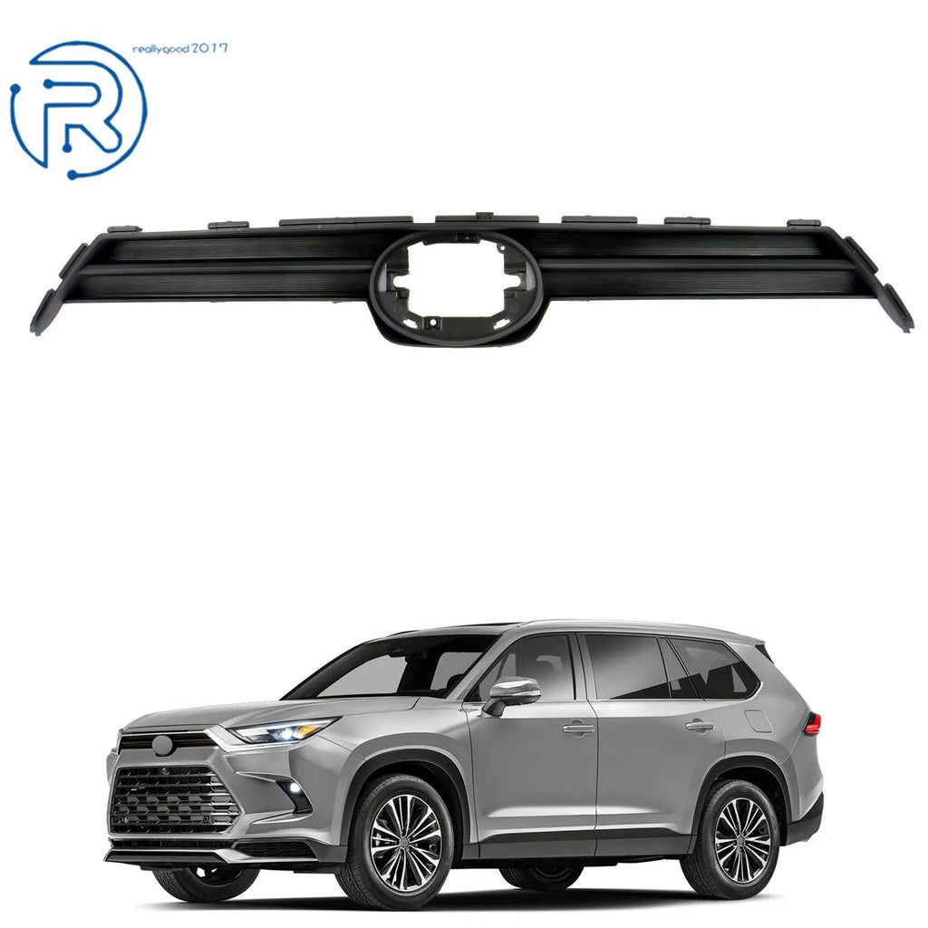 Front Bumper Grille Cover for Grand Highlander (2024) Black Plastic