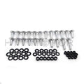 Fairing Bolts Kit for Kawasaki Ninja ZX6RR ZX6R 636 (2003–2006) - Silver Round