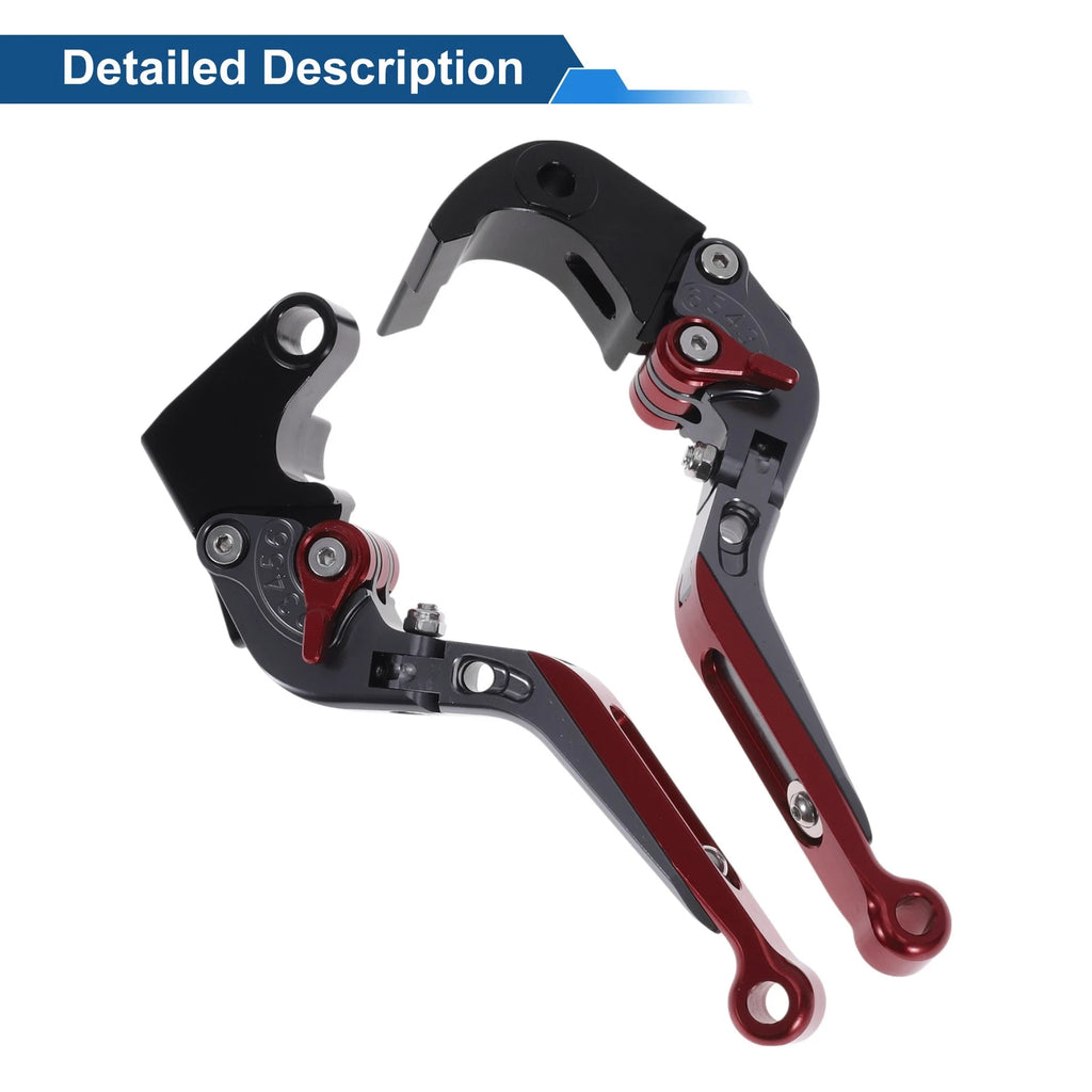 Adjustable Brake Clutch Lever for Honda CBR600RR (2007–2016) Titanium Red