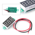 Red LED Voltage Meter 3-Digital 2 Wire for Universal (4.5-30V)