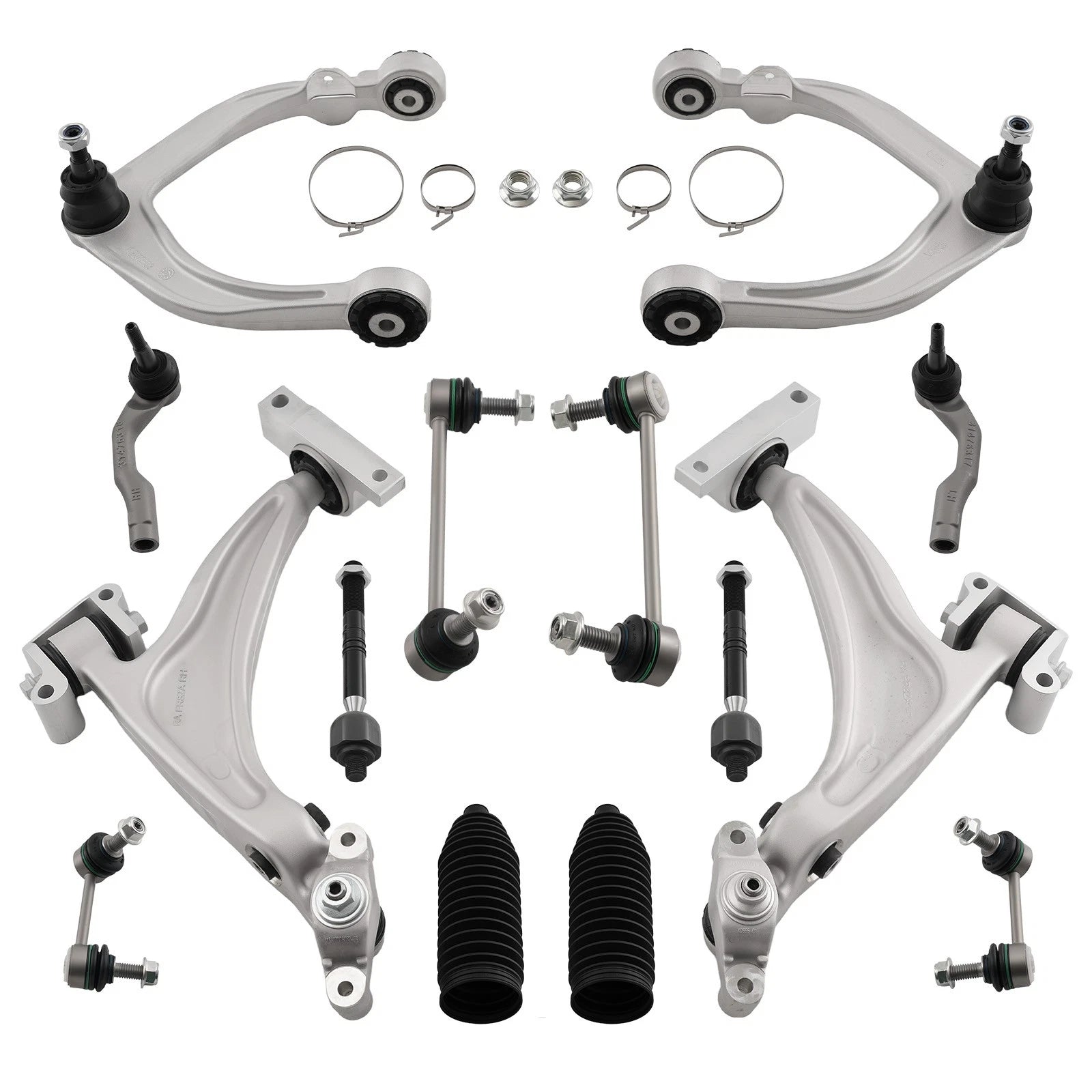 Front Lower Control Arms Kit with Ball Joints & Sway Bars for Volvo XC60 XC90 (2016–2020)