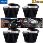 Set of 4 Air Filter Pod Cleaners for Universal 51mm Motorcycle ATV Quad