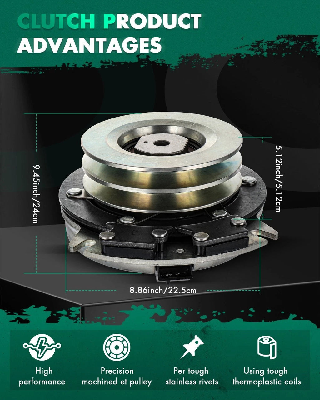 PTO Clutch for Grasshopper 388771