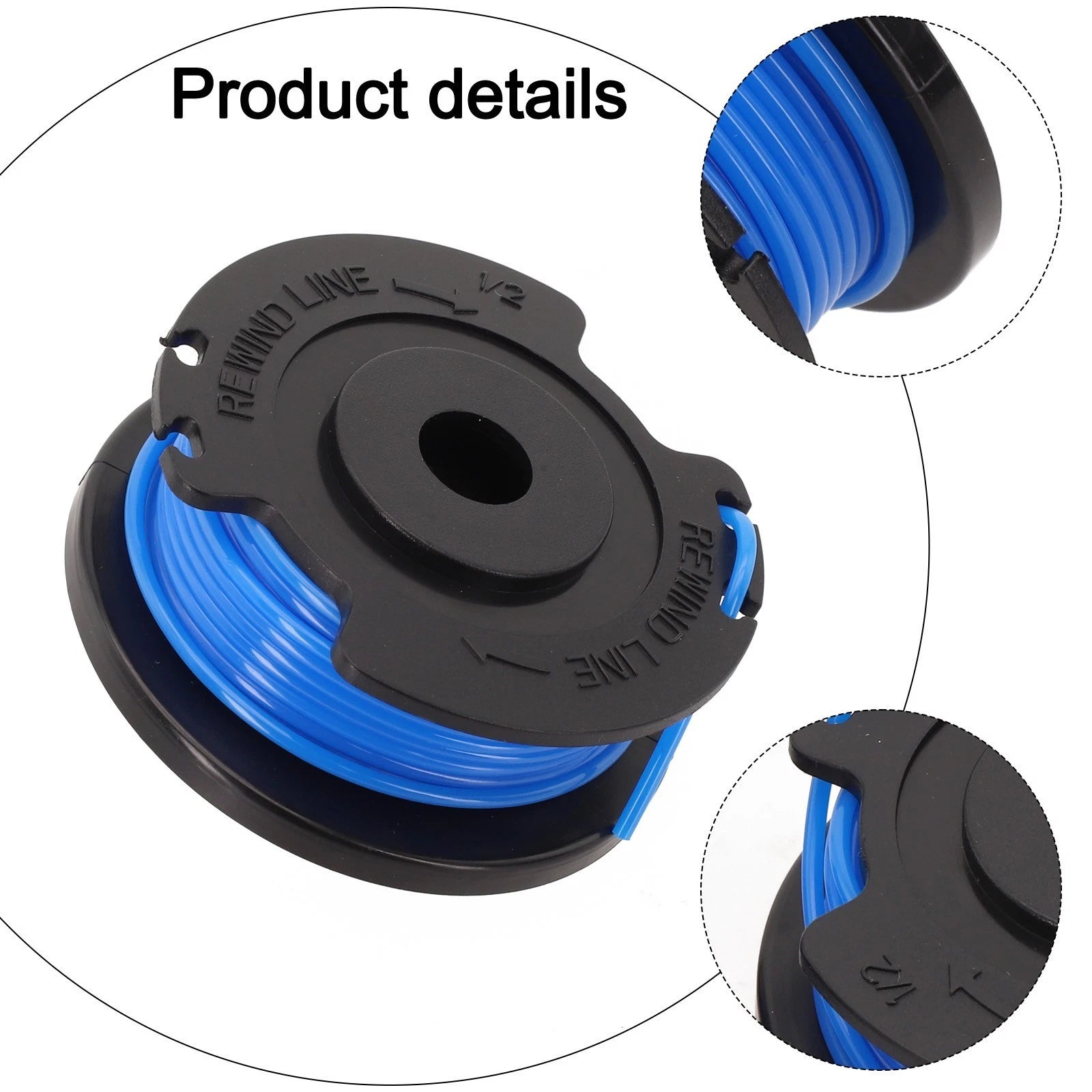 2X Lawn Mower Spool 1.5mm Trimmer Line for CLGT2410 CLGT2412 CLGT2425S-01