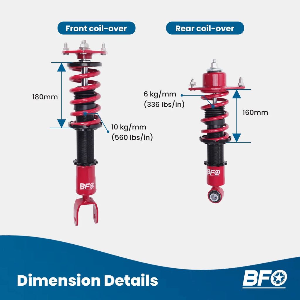 Adjustable Coilovers Lowering Kit for Mazda RX-8 (2004–2011)
