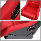 NRG Bucket Racing Seat with Cushion for Universal Fit (Fiberglass/Woven)