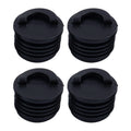 Set of 4 Scupper Bung Drain Hole Stoppers for Kayak Canoe Boat Black Nylon