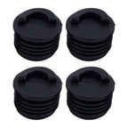 Set of 4 Scupper Bung Drain Hole Stoppers for Kayak Canoe Boat Black Nylon