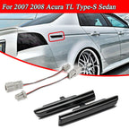 2X Smoked Red Rear Side Marker Lights for Acura TL (2007–2008)