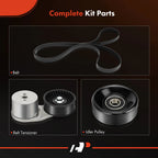 3X Serpentine Belt Drive Component Kit for Chevy GMC C2500 K2500 (1999–2007)