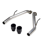 Muffler Delete for Infiniti Q50 (2014–2024) 2.5" Black Double Wall Tips