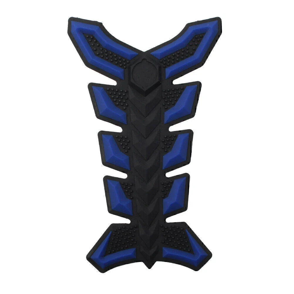3D Blue Gas Fuel Oil Tank Pad Decal Sticker Protector for Universal Fish Bone