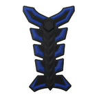 3D Blue Gas Fuel Oil Tank Pad Decal Sticker Protector for Universal Fish Bone