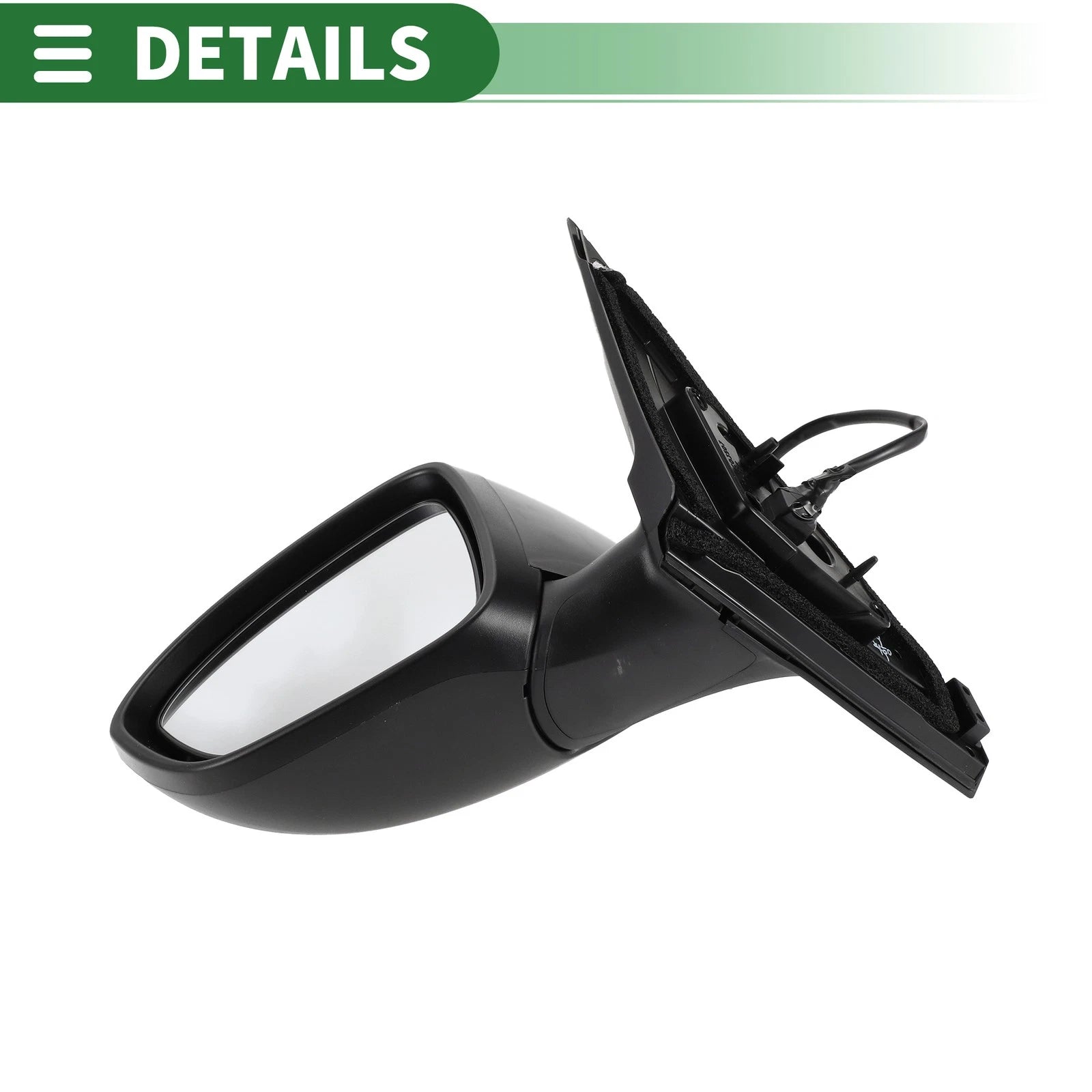 Left Side Door Mirror for Nissan Sentra (2020–2022) Manual Folding Black