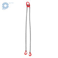 Set of 2 Lifting Chains with Adjuster Hooks 5/16 Inch x 10 Ft 7000lbs