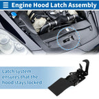 Hood Latch Assembly for Audi Q3 (2012–2018) No. 8U0823480 1 Pcs