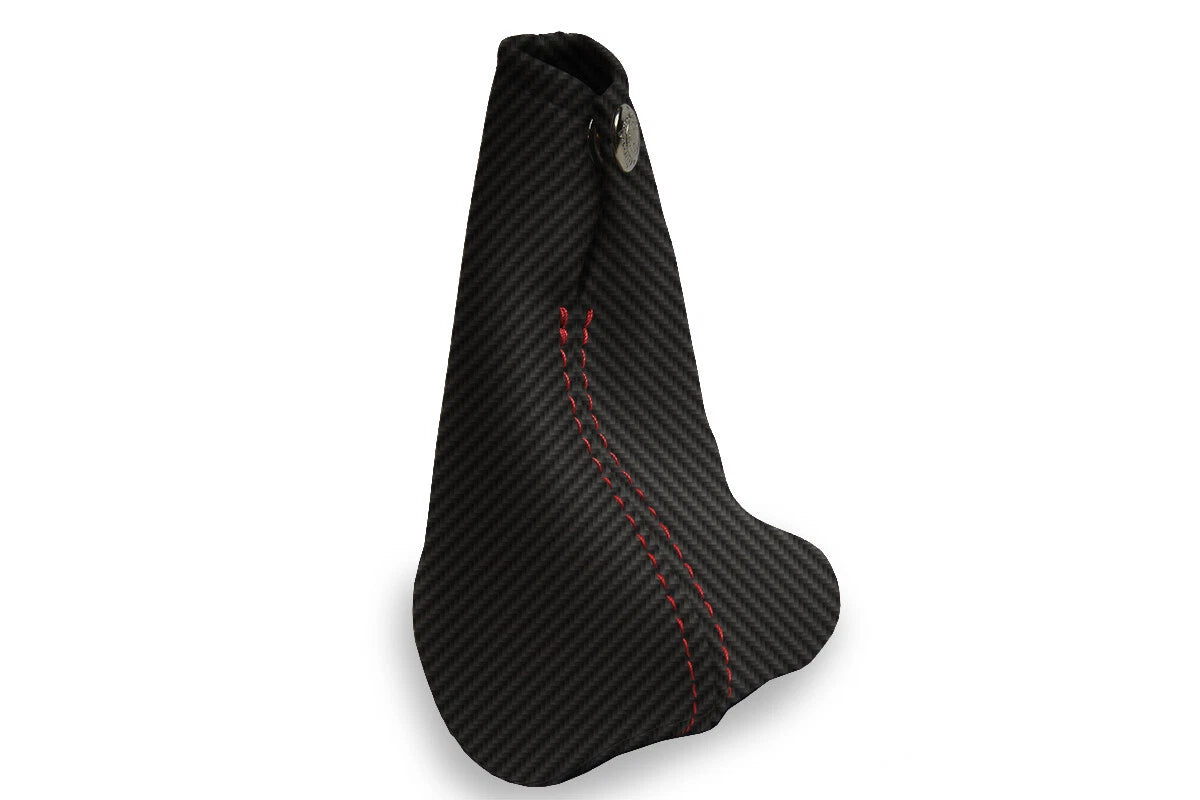 Manual Shift Boot Cover for Chevrolet Cavalier (2000–2005) Carbon Fiber Red Stitch