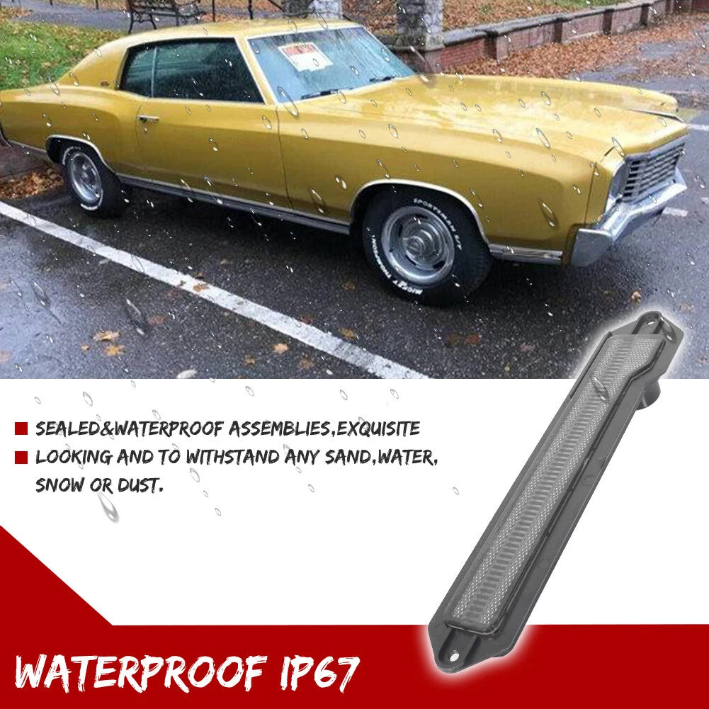 2X Clear Front/Rear Bumper Side Marker Lights for Chevrolet Monte Carlo