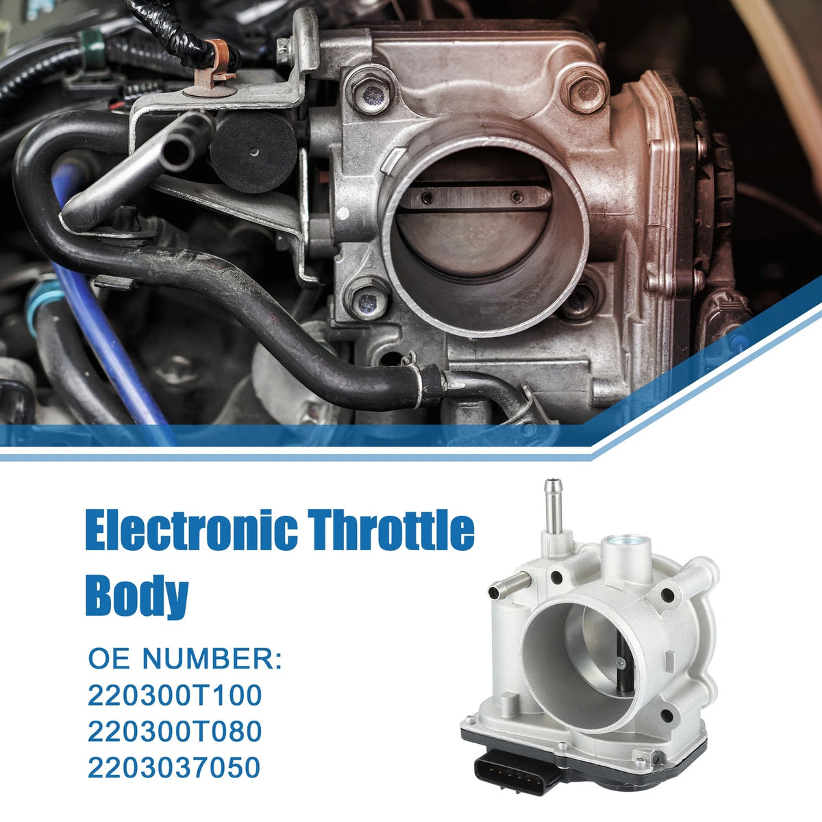 Electronic Throttle Body No. 220300T100/220300T080 for Toyota Corolla (2011–2019)