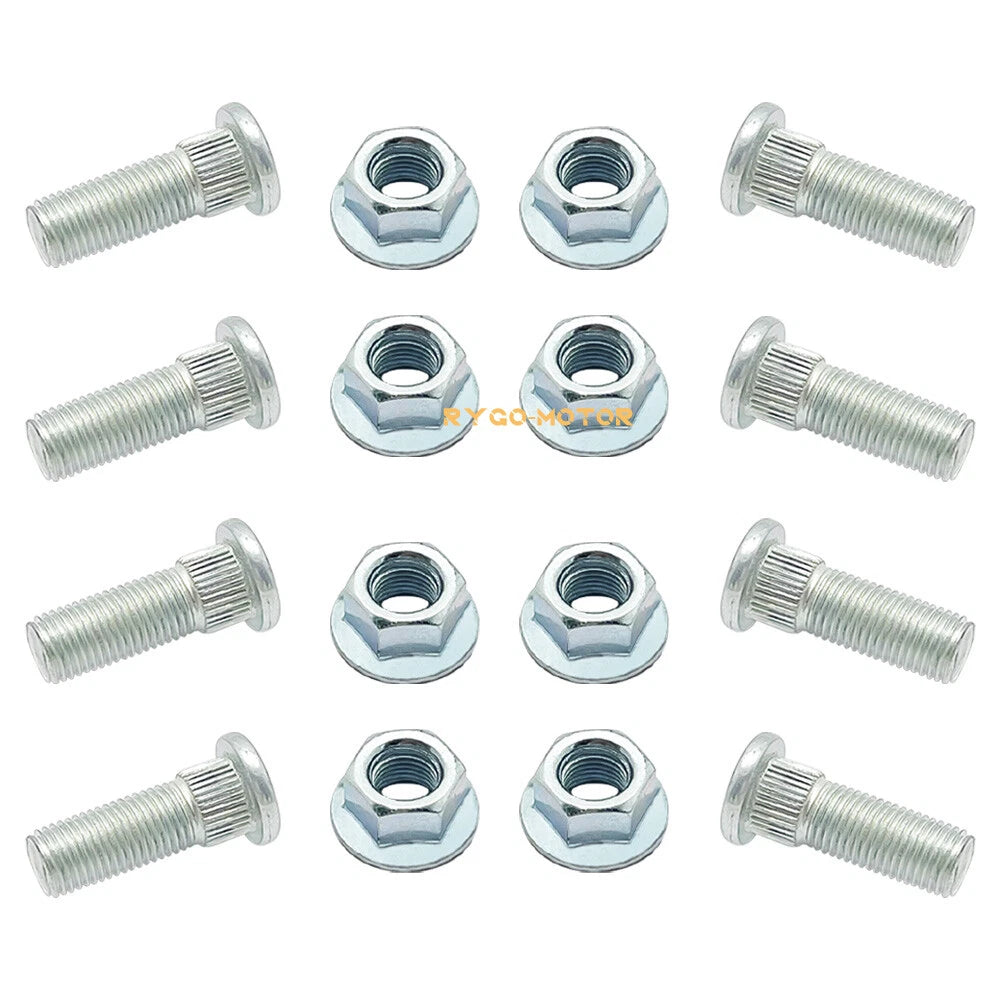 8PCS Wheel Nut and Studs for Polaris ATV UTV (7515513, 7547211, 7542459, 7547237)
