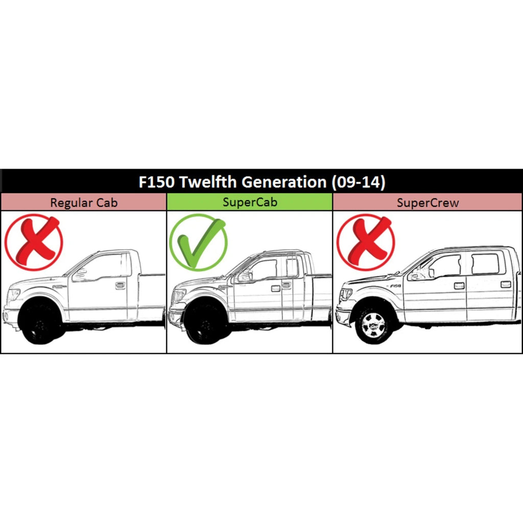 Power Window Regulator for Ford F-150 Extended Cab Pickup (2004–2014) Rear Left