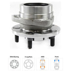 Wheel Hub for Jeep Wrangler (1987–1989) Front Left or Right with Bearing